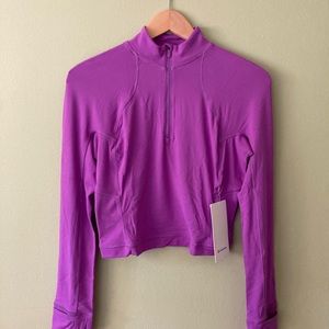 NWT Lululemon It’s Rulu Run Cropped 1/2 Zip size 8